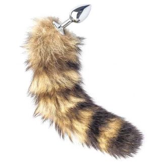 Kovový anální kolík liščí ocas